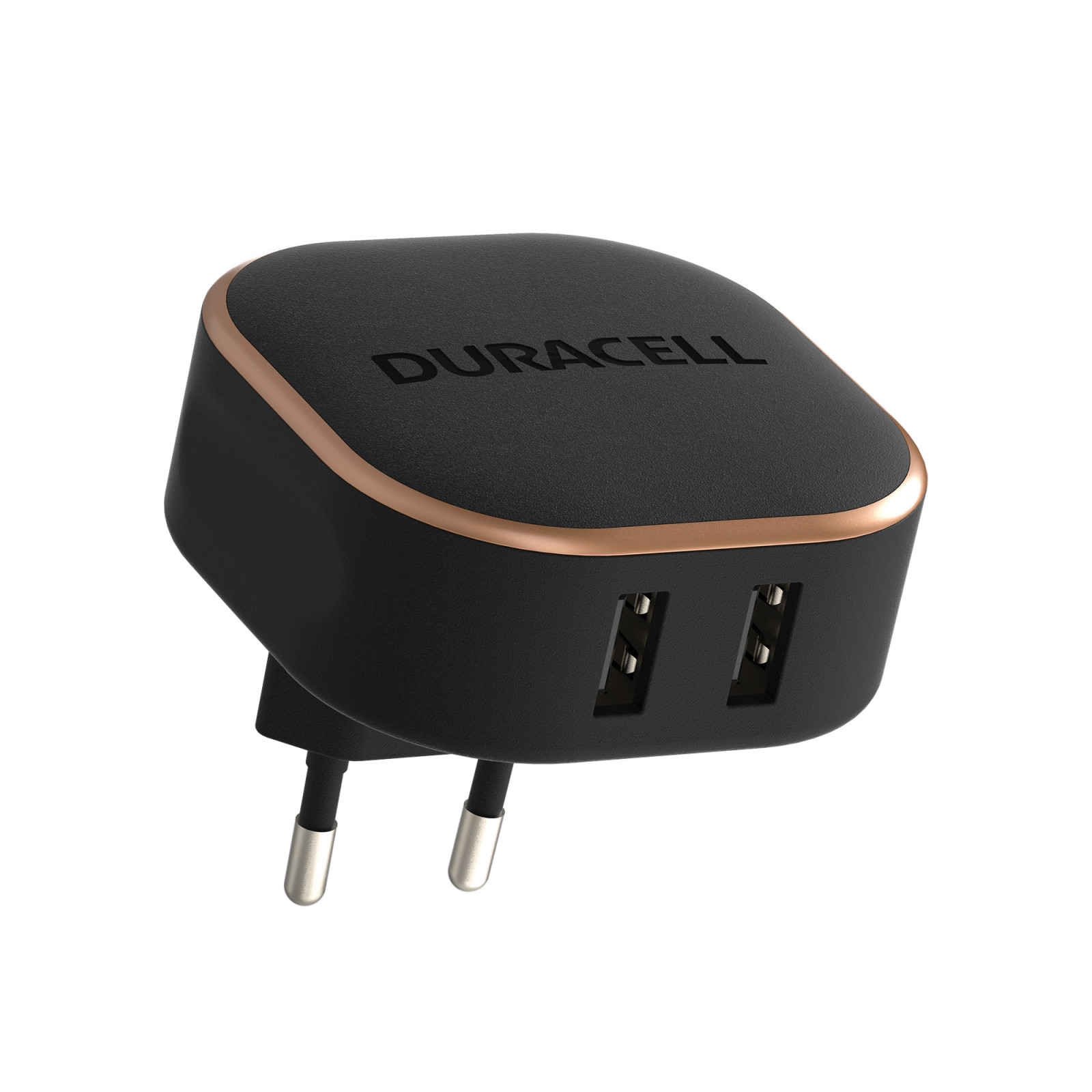 Зарядно 220V Duracell DRACUSB16-EU  2 x USB-A 4.8A, 24W - Черно