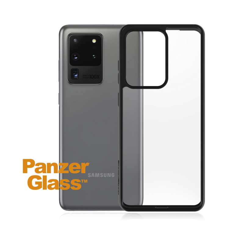 Гръб PanzerGlass за Samsung Galaxy S20 Ultra - Черна рамка, 117091