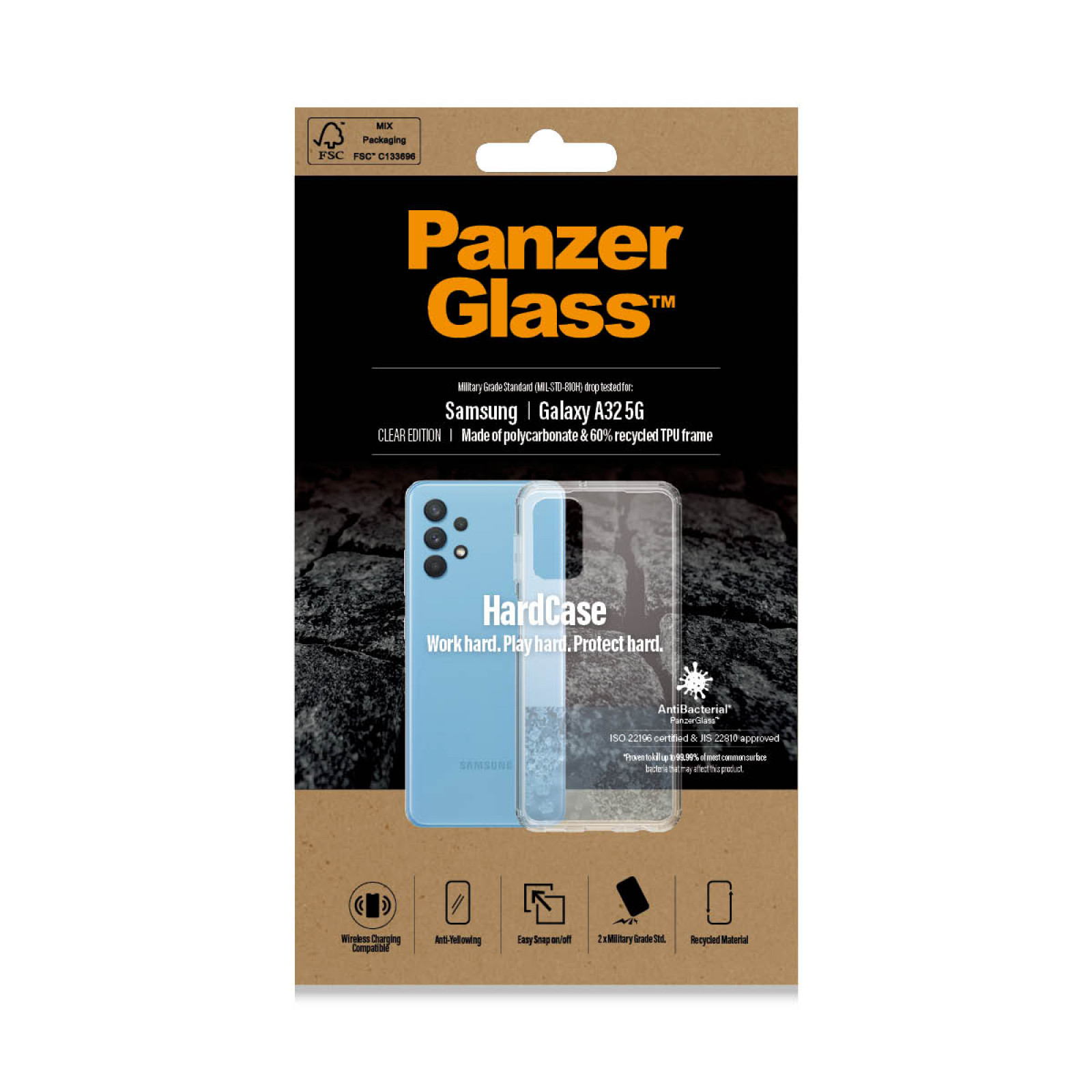 Гръб PanzerGlass Hard Case за Samsung Galaxy A32 5G - Прозрачен