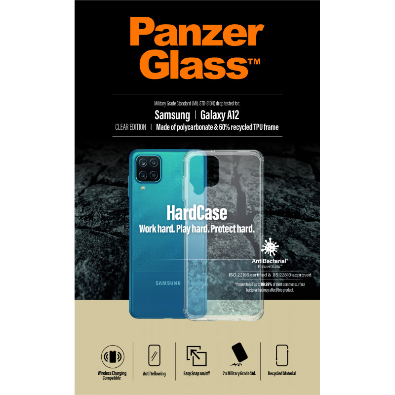 Гръб PanzerGlass Hard Case за Samsung Galaxy A12 - Прозрачен