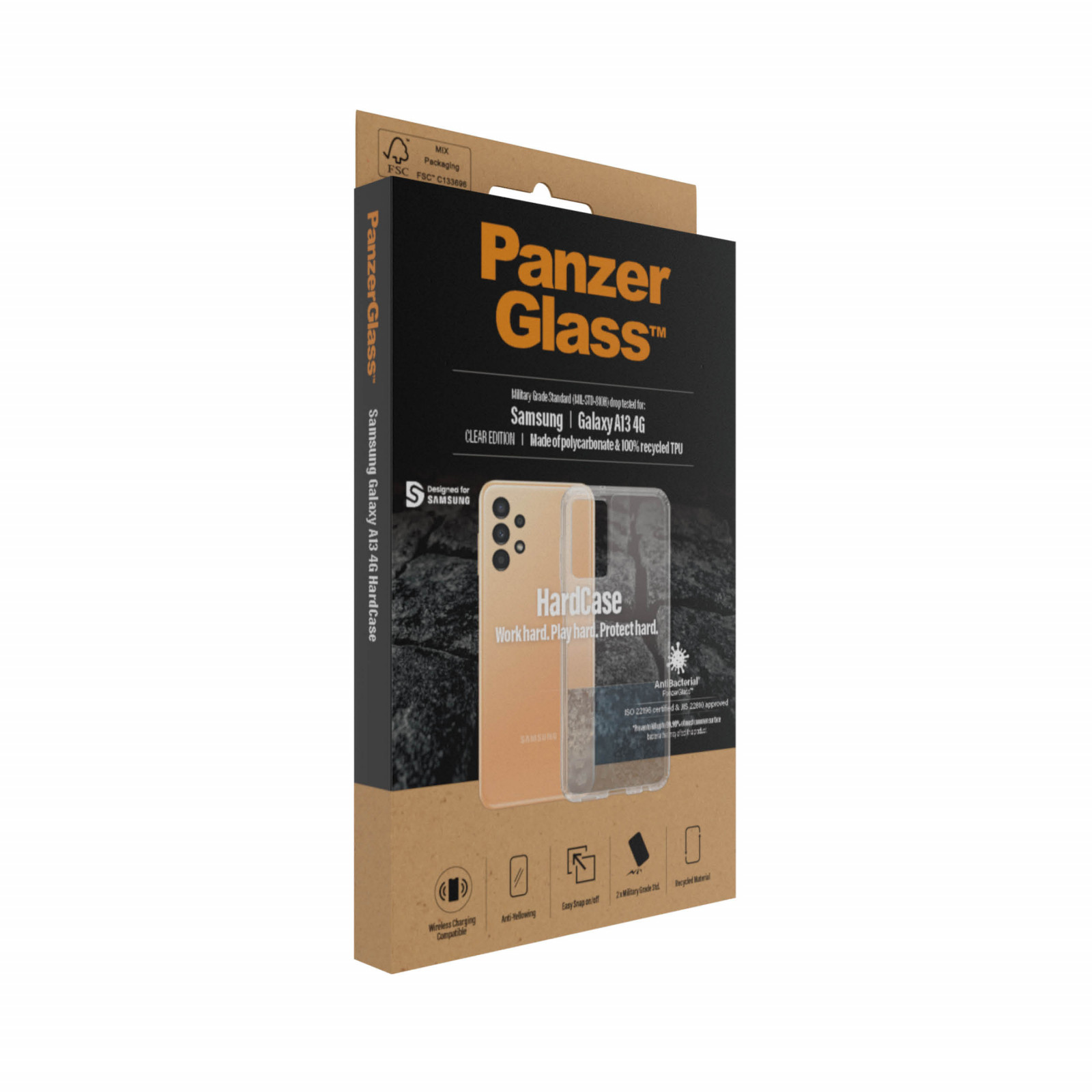 Гръб PanzerGlass Hard Case за Samsung Galaxy A13 4G - Прозрачен