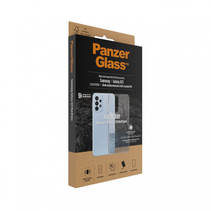 Гръб PanzerGlass Hard Case за Samsung Galaxy A23 - Прозрачен