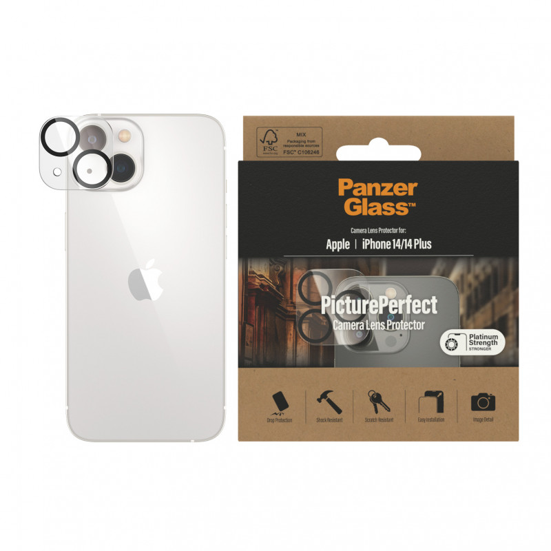 Стъклен протектор за камера PanzerGlass за Iphone 14/ 14 Plus