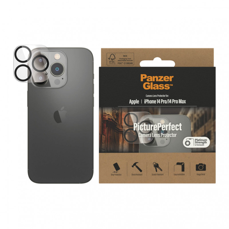 Стъклен протектор за камера PanzerGlass за Iphone 14 Pro / 14 Pro Max