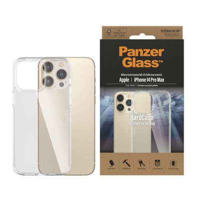 Калъф HardCase PanzerGlass за Apple iPhone 14 Pro Max, Antibacterial - Прозрачен