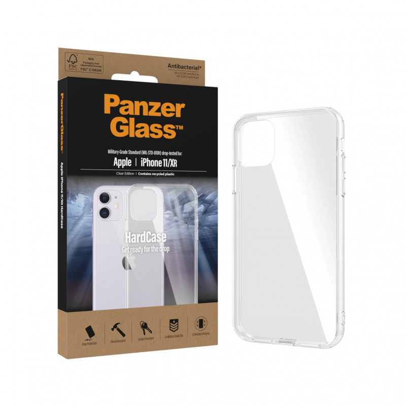Гръб HardCase PanzerGlass за Apple Iphone 11 , Antibacterial - Прозрачен