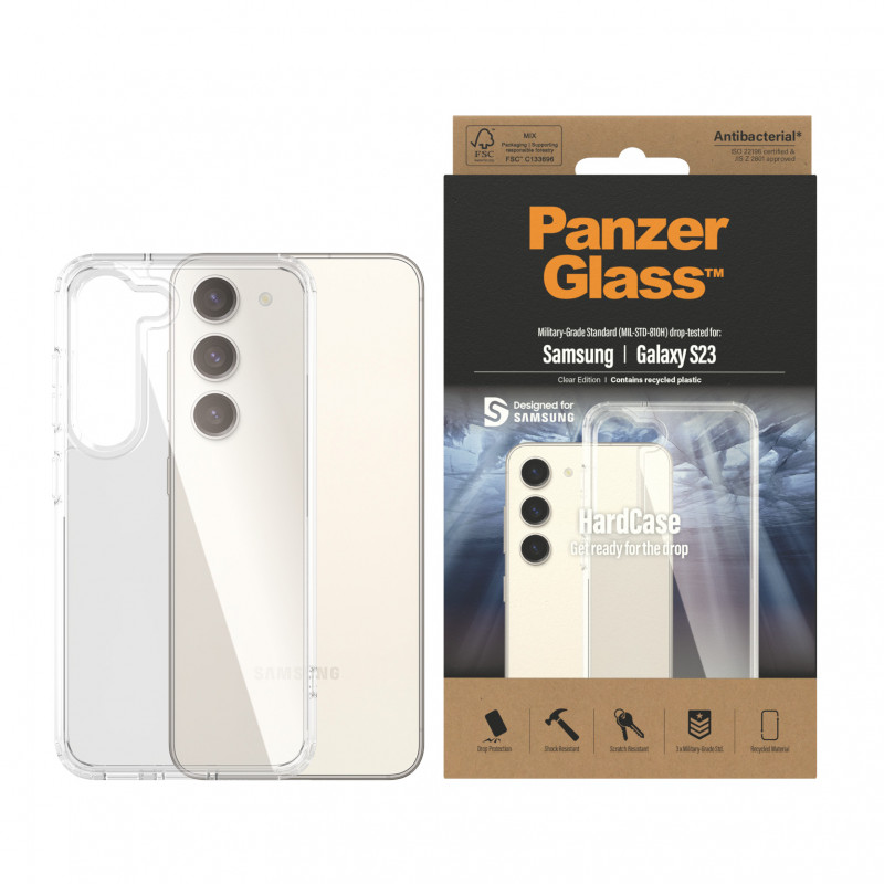 Гръб PanzerGlass Hard Case за Samsung Galaxy S23 - Прозрачен