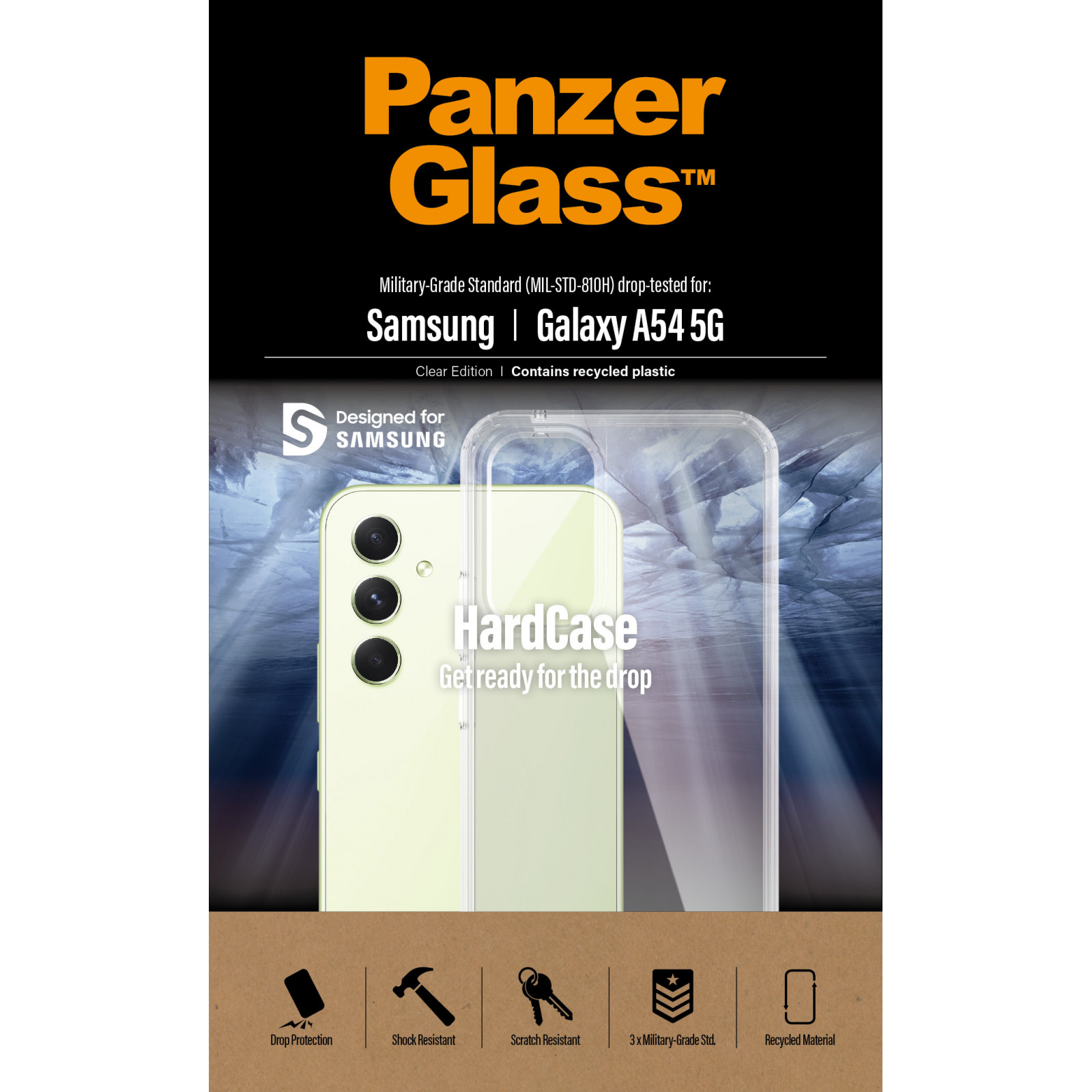 Гръб PanzerGlass Hard Case за Samsung Galaxy A54 5G - Прозрачен