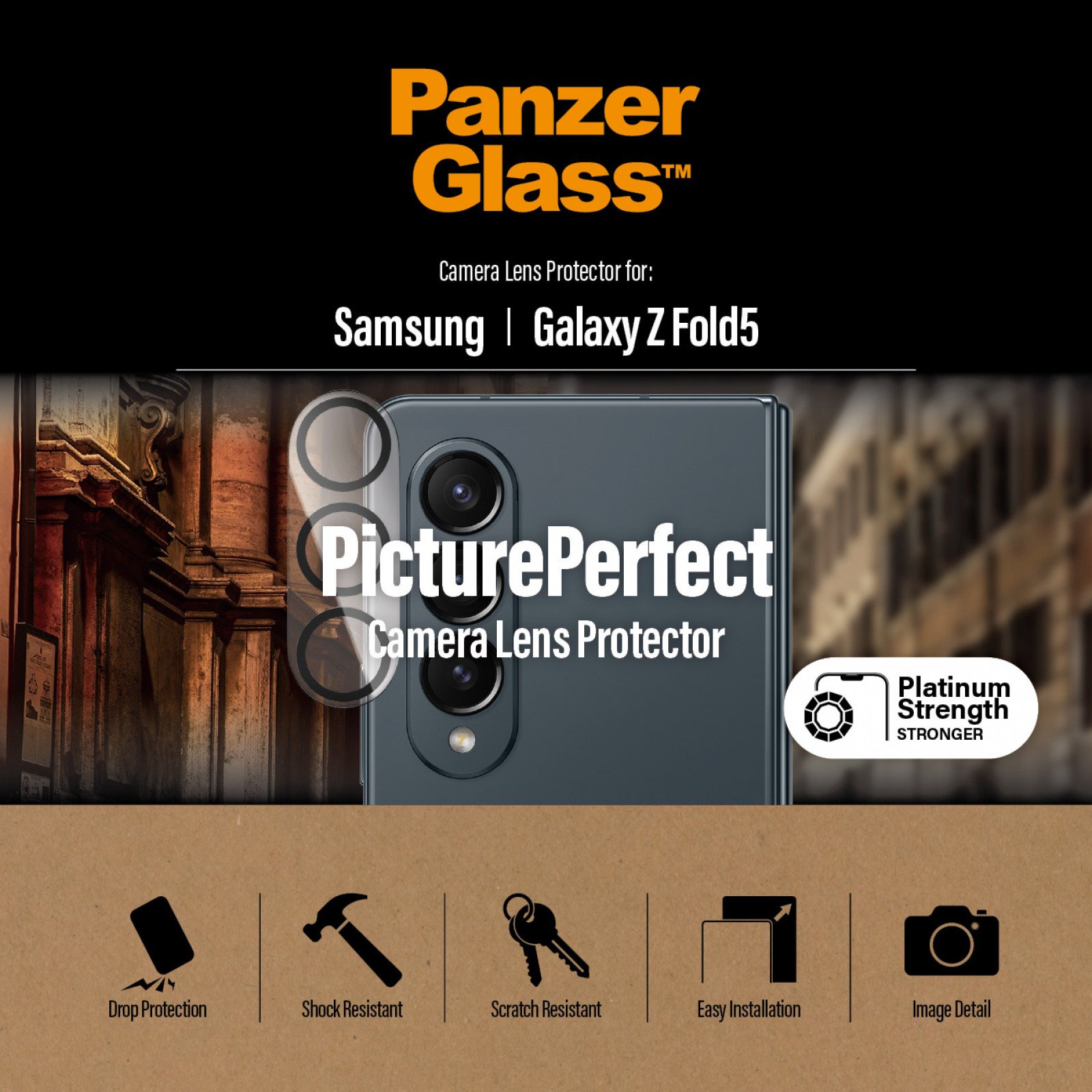 Стъклен протектор за камера PanzerGlass за Samsung Z Fold 5