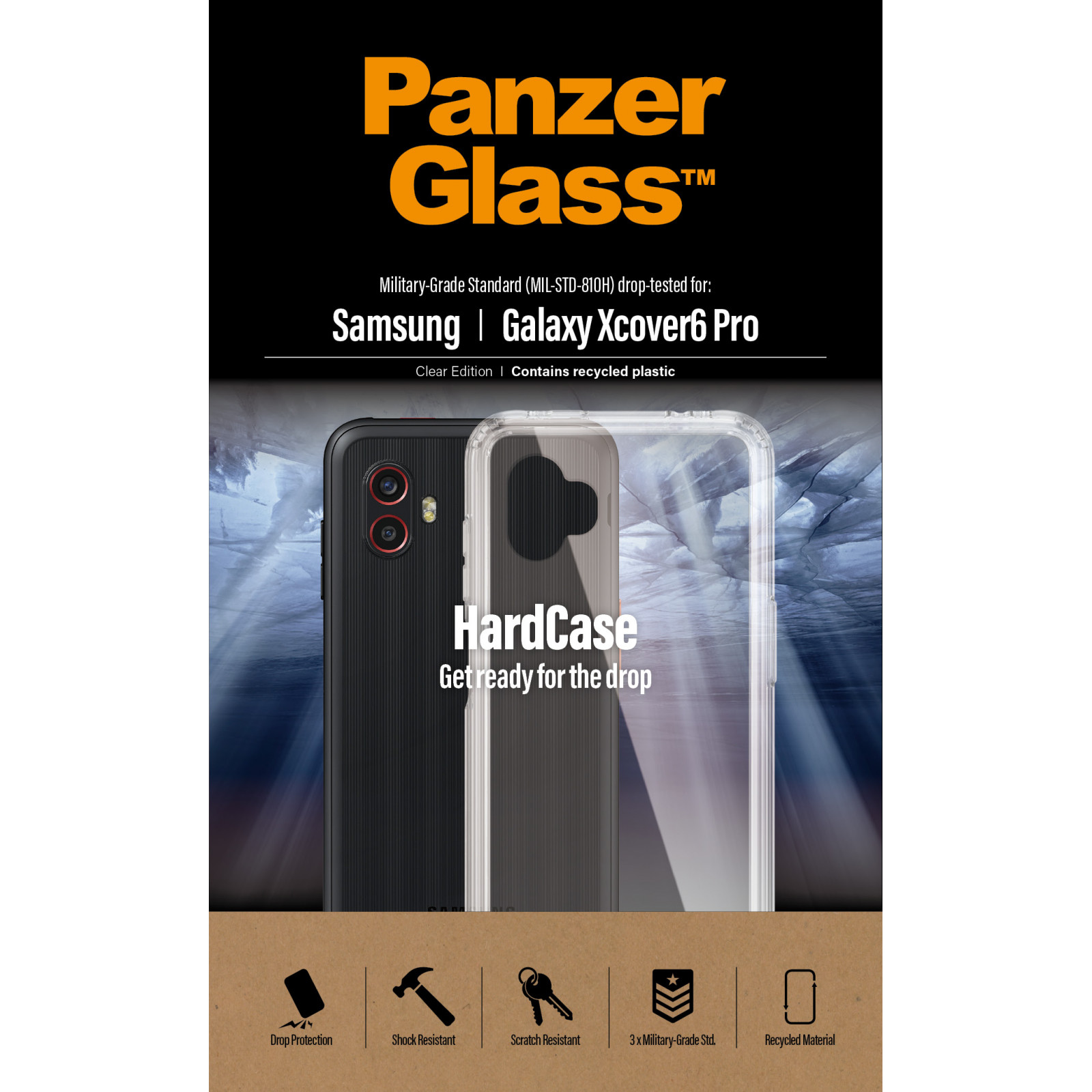 Гръб PanzerGlass за Samsung Xcover 6 Pro Hard case - Прозрачен
