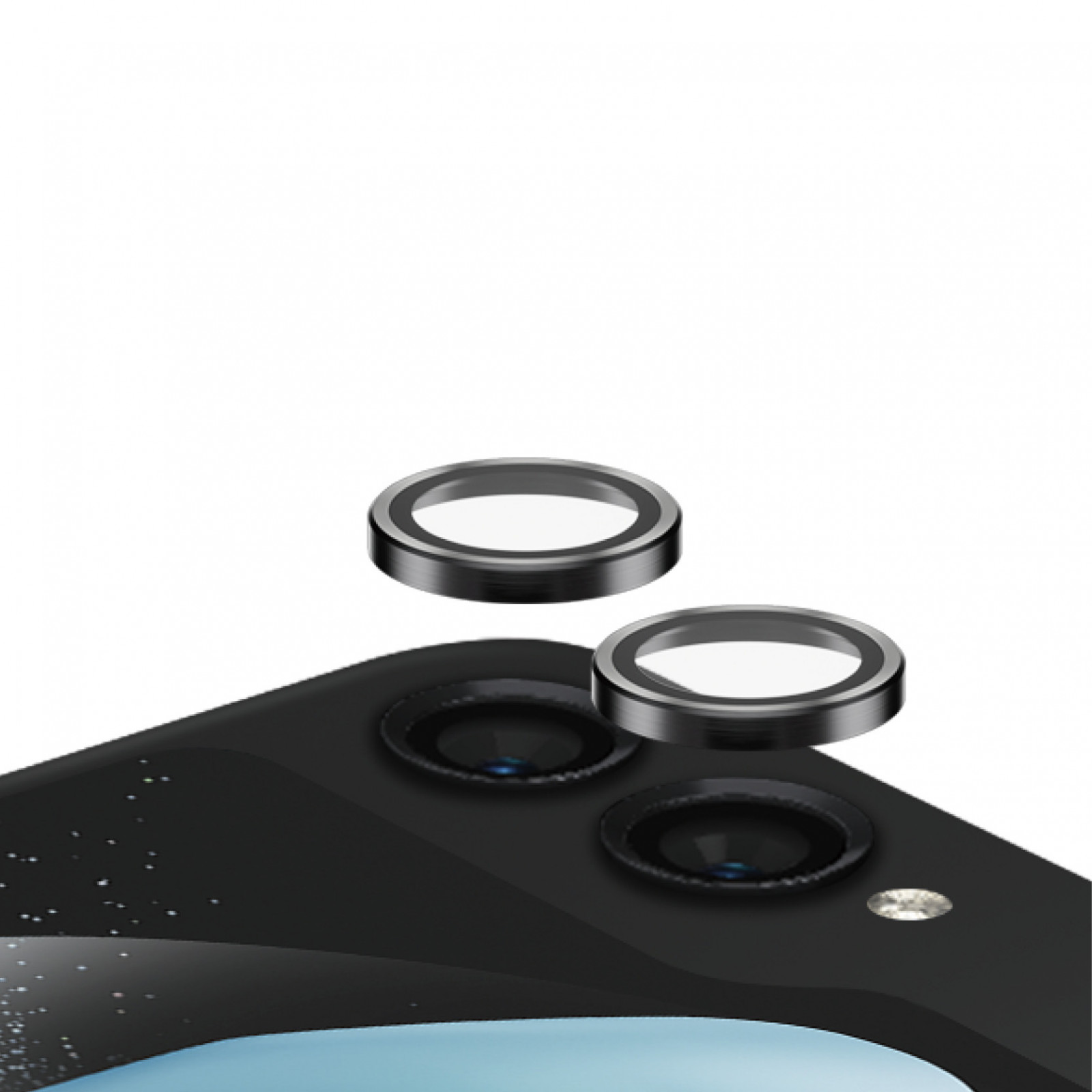 Стъклен протектор за камера PanzerGlass за Samsung Galaxy Z Flip 5, PicturePerfect, Rings, Черен