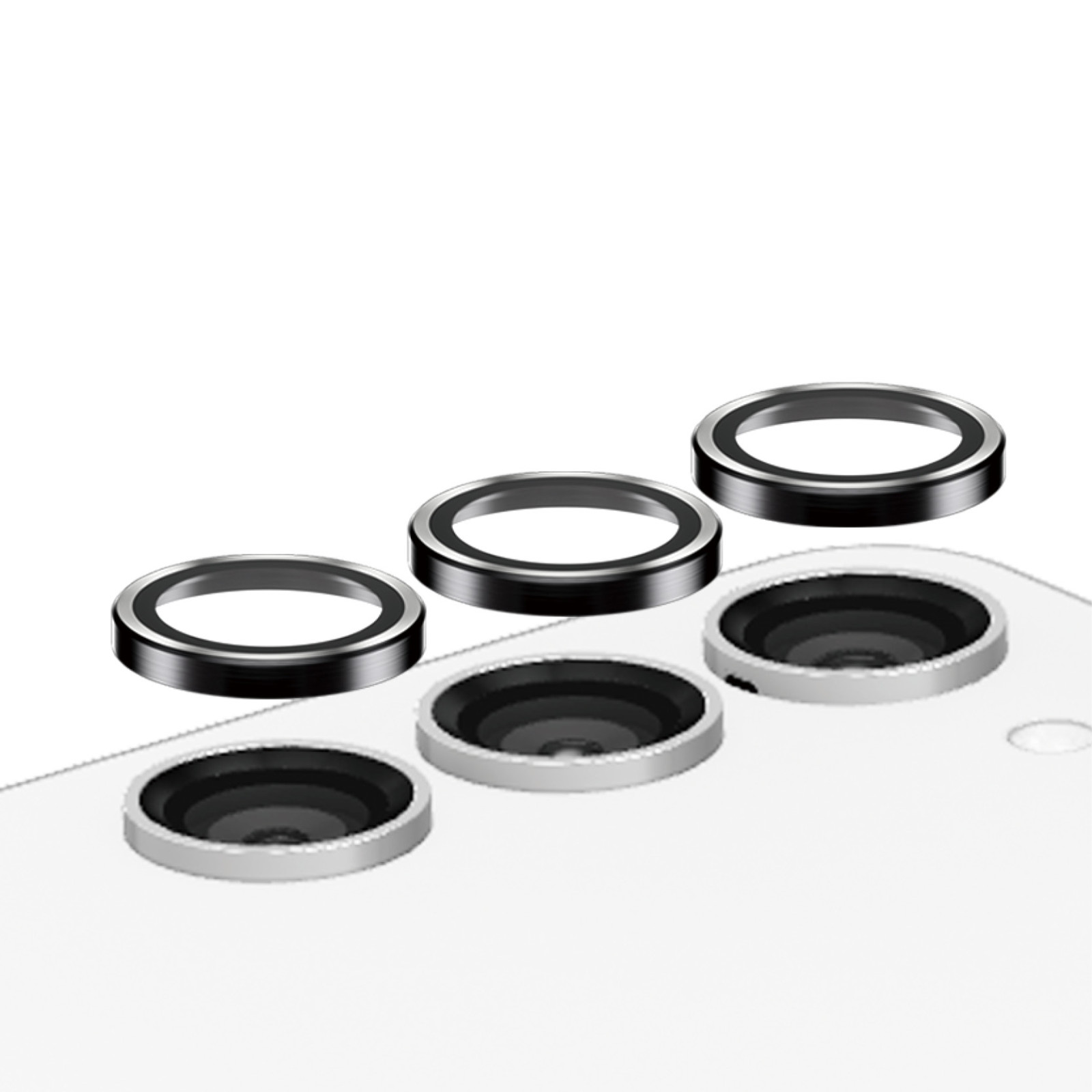 Стъклен протектор за камера PanzerGlass  за Samsung Galaxy S23 FE, Hoops, Черен