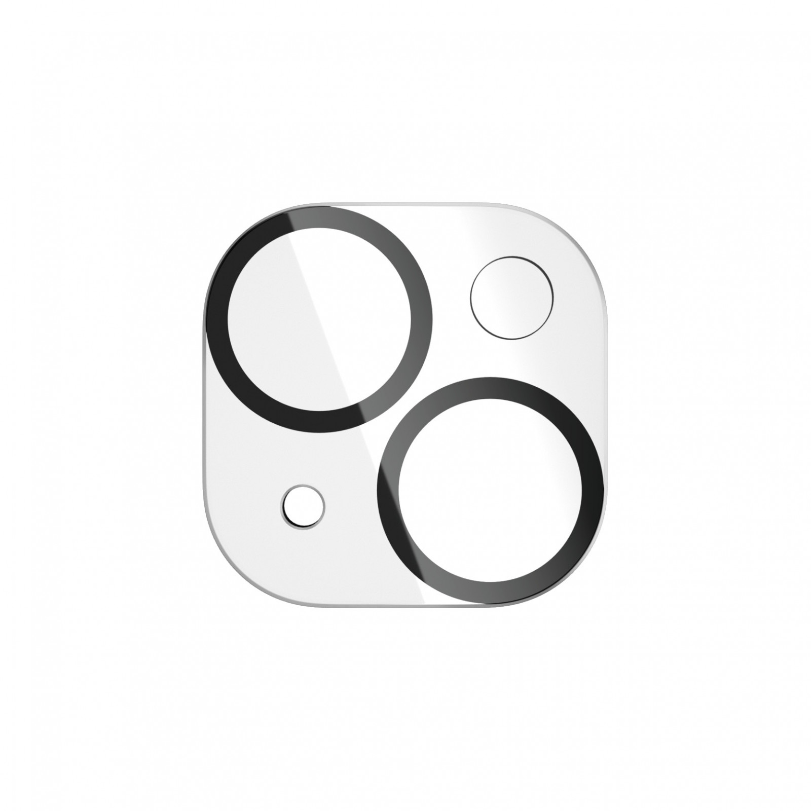 Стъклен протектор за камера PanzerGlass за Apple iPhone 15, 15 plus, PicturePerfect Plate, Черен