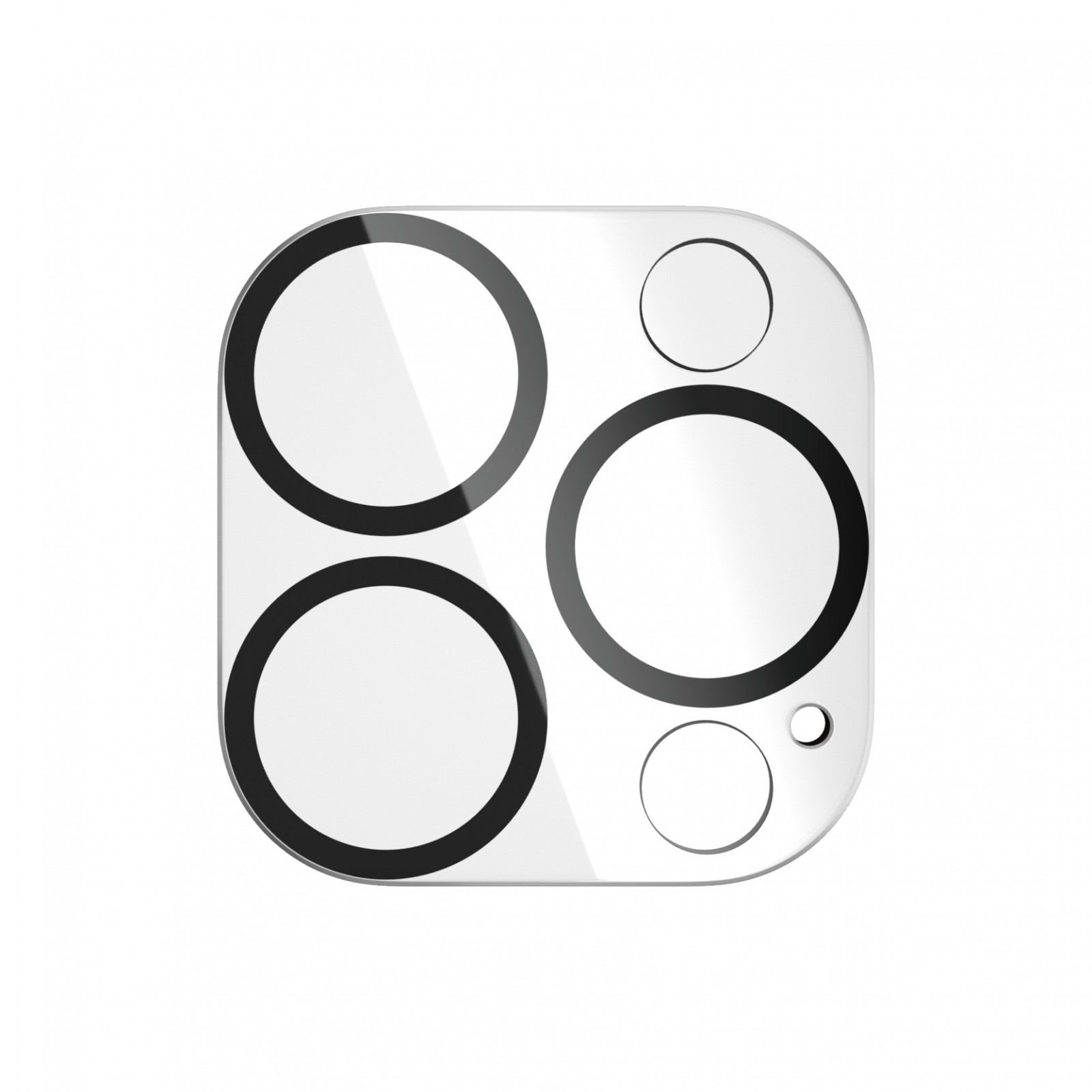 Стъклен протектор за камера PanzerGlass за Apple iPhone 15 Pro, 15 Pro Max, PicturePerfect Plate, Черен
