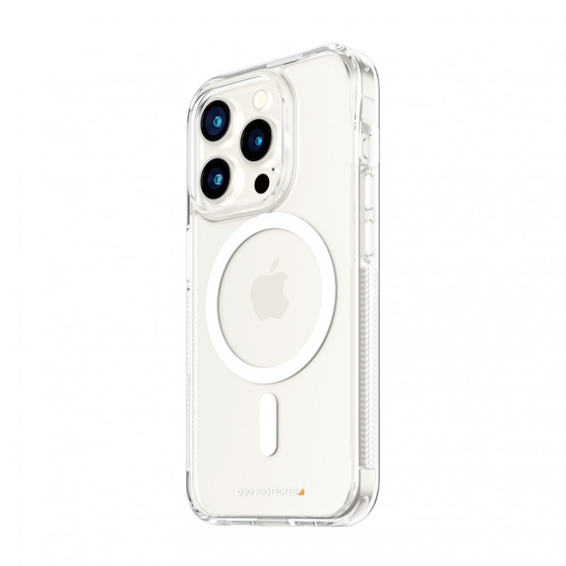 Гръб PanzerGlass за Apple iPhone 15 Pro, Hardcase с D3O, MagSafe, Прозрачен