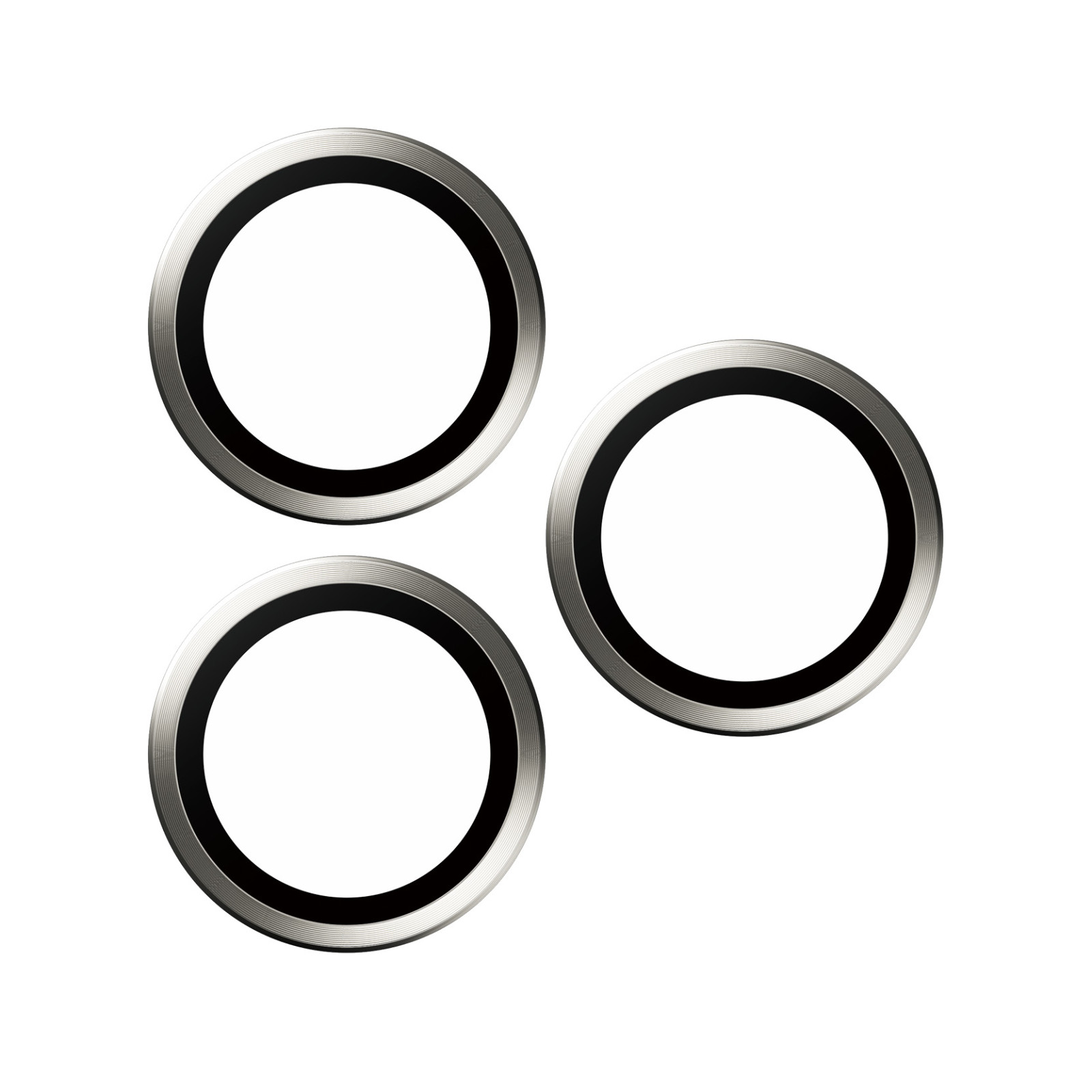 Стъклен протектор за камера PanzerGlass за Apple iPhone 15 Pro, 15 Pro Max, Hoops, PicturePerfect, Rings, Бял