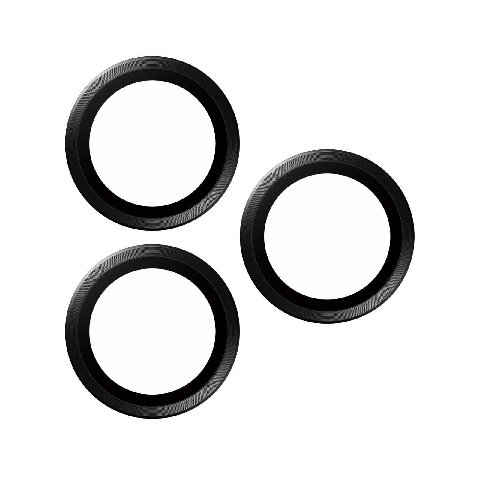 Стъклен протектор за камера PanzerGlass за Apple iPhone 15 Pro, 15 Pro Max, Hoops, PicturePerfect, Rings, Черен