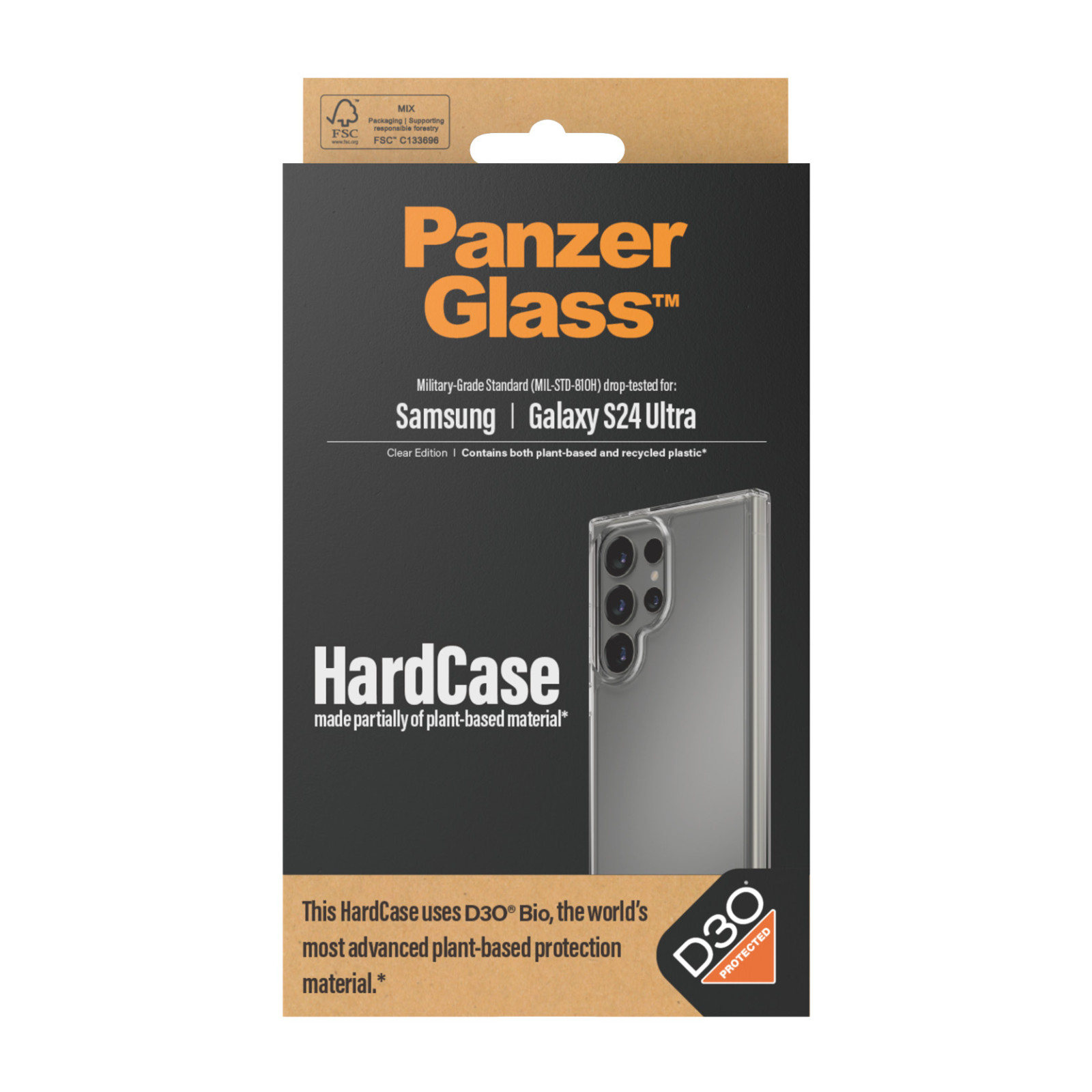 Гръб Hardcase D3O PanzerGlass за Samsung Galaxy S24 Ultra - Прозрачен