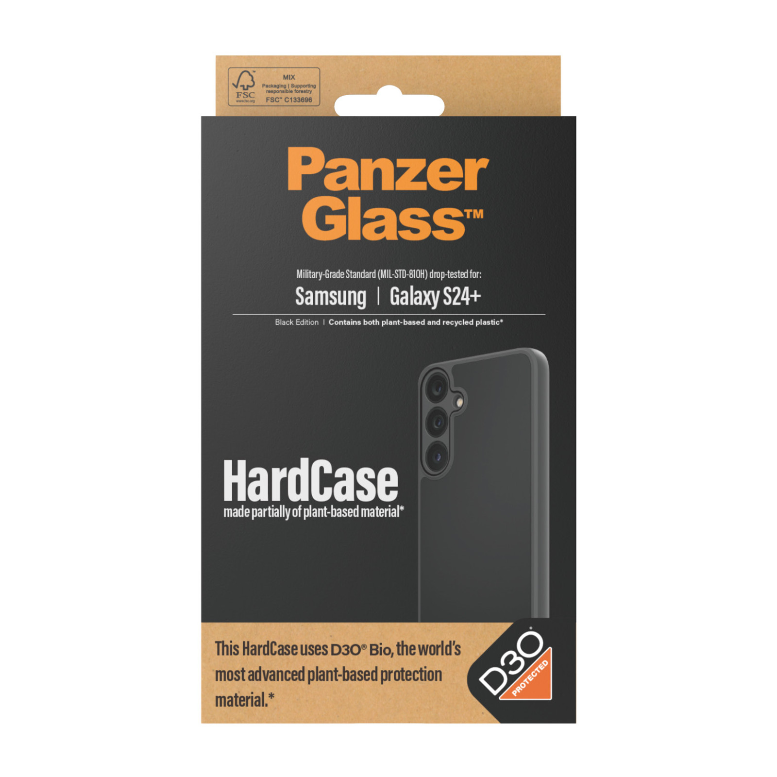 Гръб Hardcase D3O PanzerGlass за Samsung Galaxy S24 Plus  - Черен