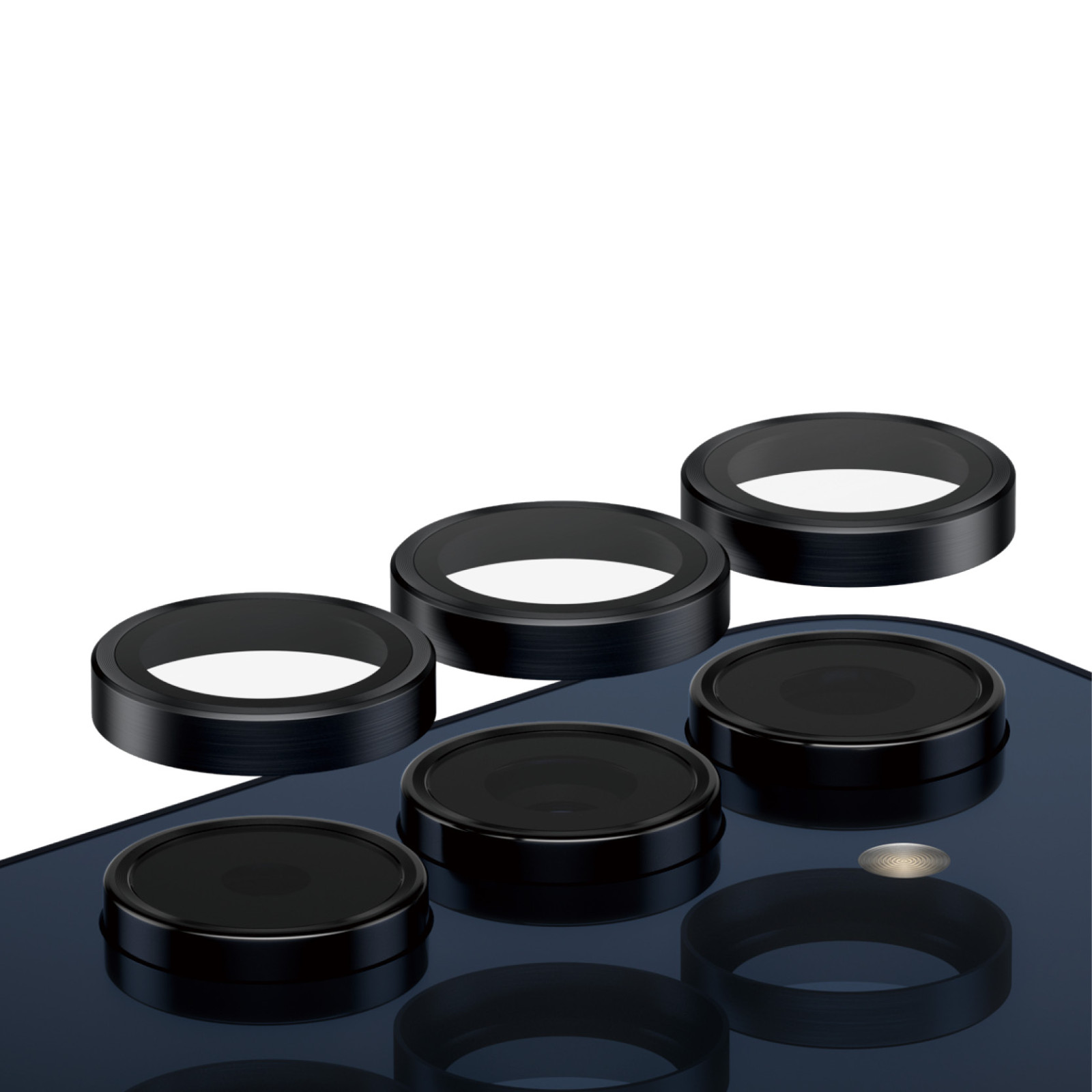 Стъклен Протектор за камера PanzerGlass за Samsung Galaxy A55 5 G, Hoops, Черен