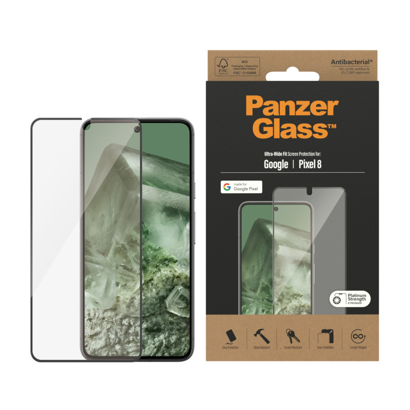 Стъклен протектор PanzerGlass за Google Pixel 8, U...