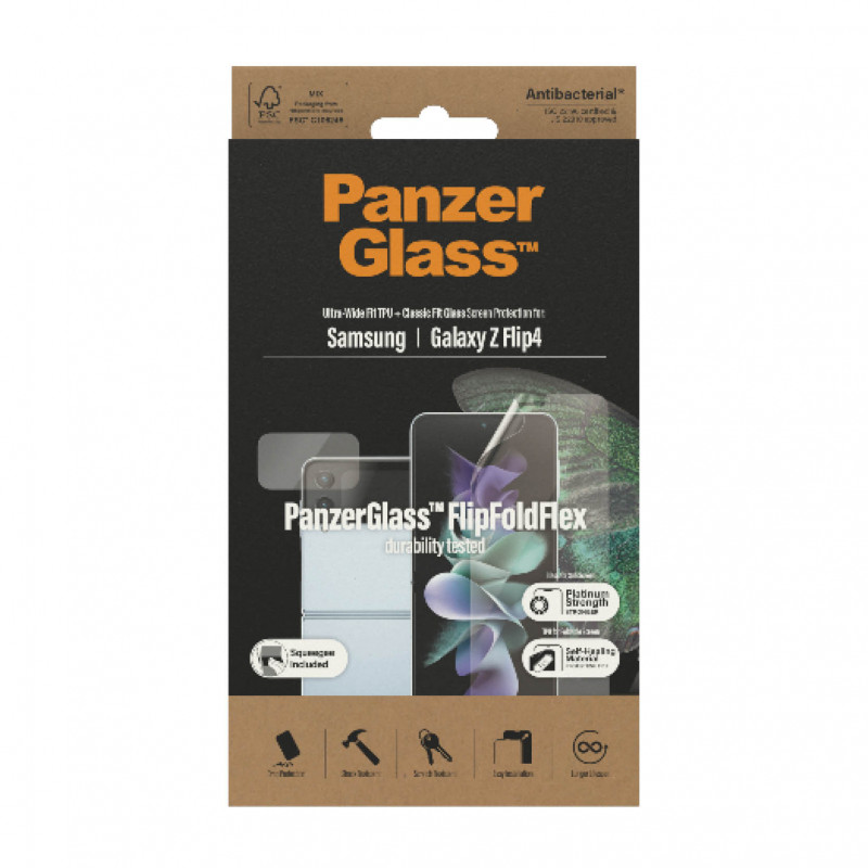 Защитно фолио PanzerGlass за Samsung Galaxy Z Flip 4 Antibacterial TPU