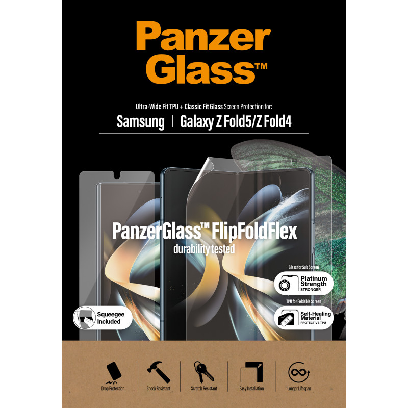 Защитно фолио PanzerGlass за Samsung Galaxy Z Fold 4, Z Fold 5, Antibacterial TPU