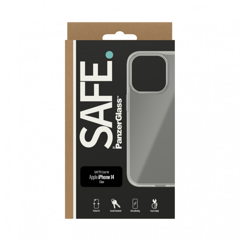 Гръб Safe TPU за Iphone 14/13 - Прозрачен