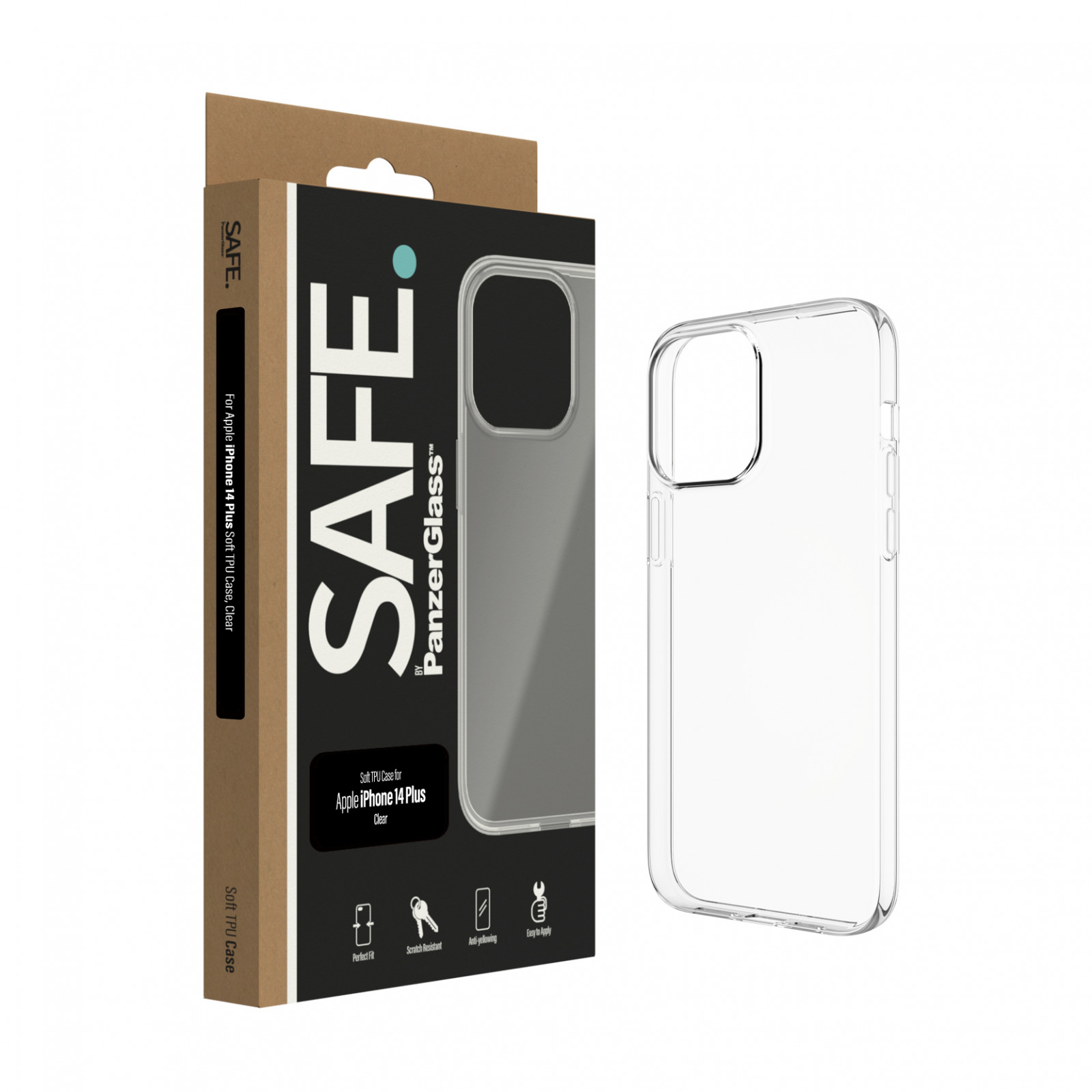 Гръб Safe TPU за Iphone 14 Plus - Прозрачен