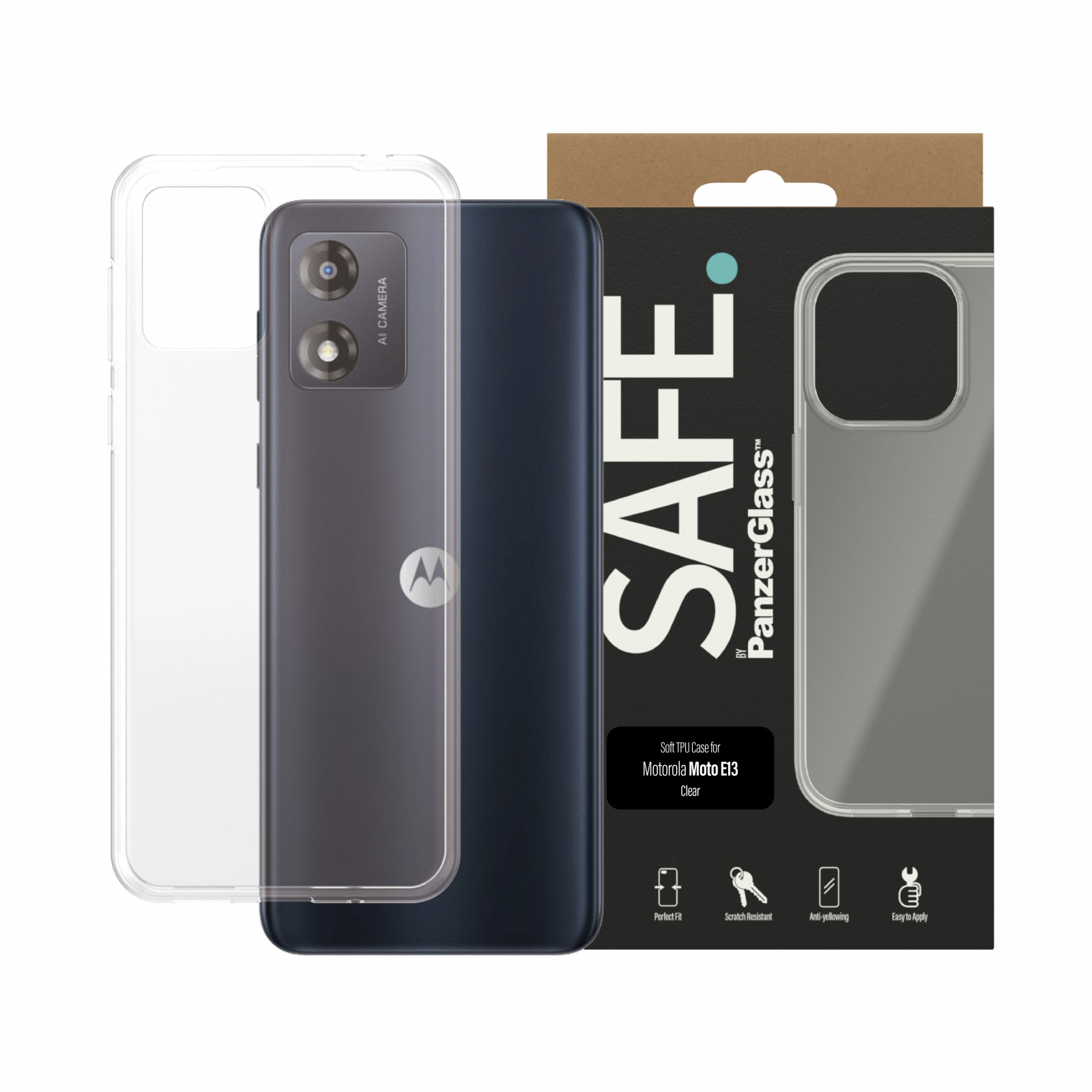 Гръб Safe Case за Motorola Moto E13 - Прозрачен