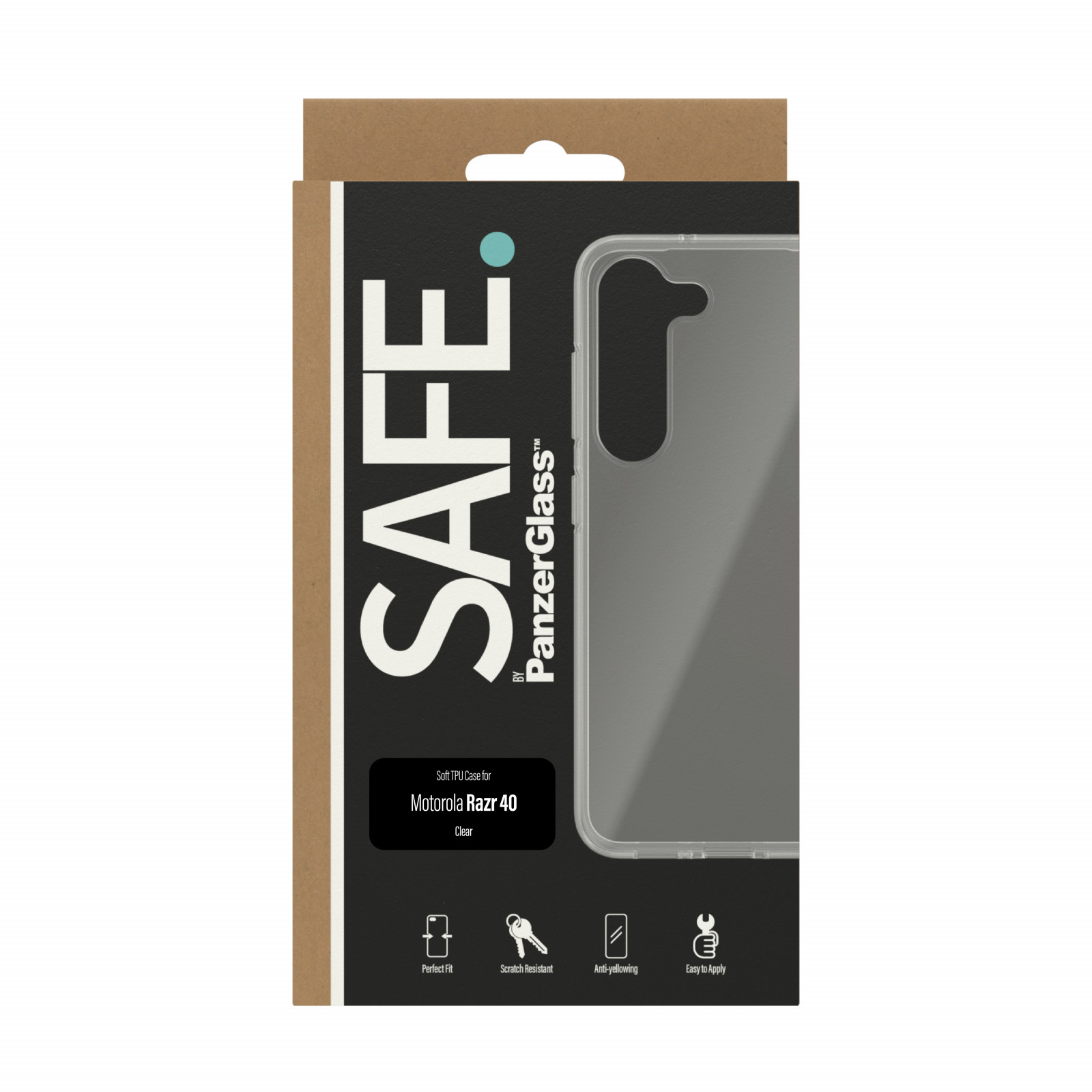 Гръб Safe за Motorola  Razr 40  - Прозрачен