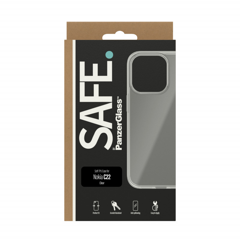 Гръб Safe за Nokia C22,TPU,прозрачен