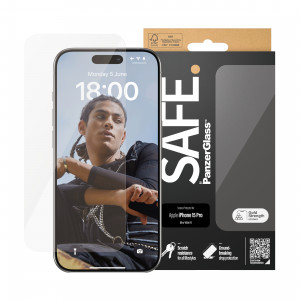Стъклен протектор Safe за Apple iPhone 15 Pro, UWF...