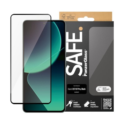 Стъклен протектор Safe за Xiaomi 13T / 13T Pro - Черен Стъклен протектор Safe за Xiaomi 13T / 13T Pro - Черен