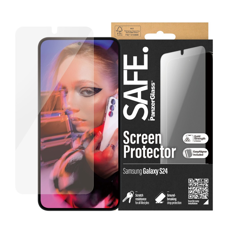 Стъклен протектор Safe за Samsung Galaxy S24, Recy...