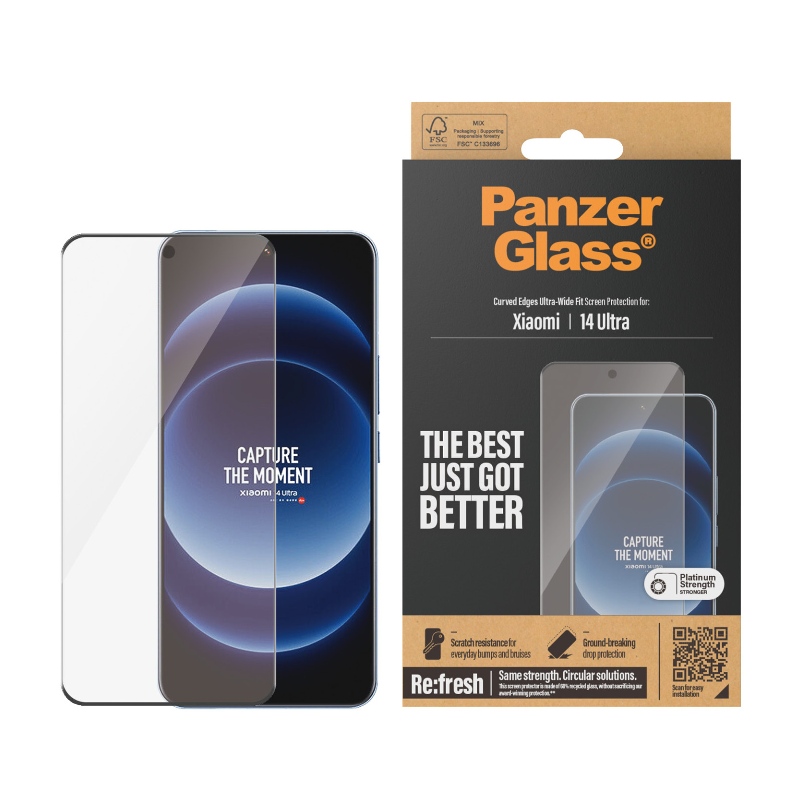 Стъклен протектор PanzerGlass за Xiaomi 14 Ultra UWF