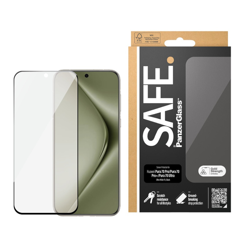 Стъклен протектор Safe за Huawei Pura 70 Pro, P70 ...