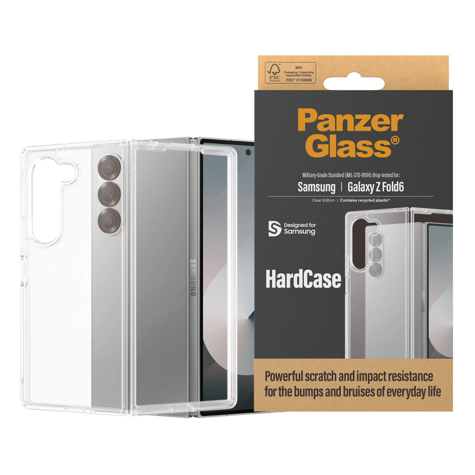 Гръб PanzerGlass за Samsung Galaxy Z Fold 6, Hardcase,Прозрачен