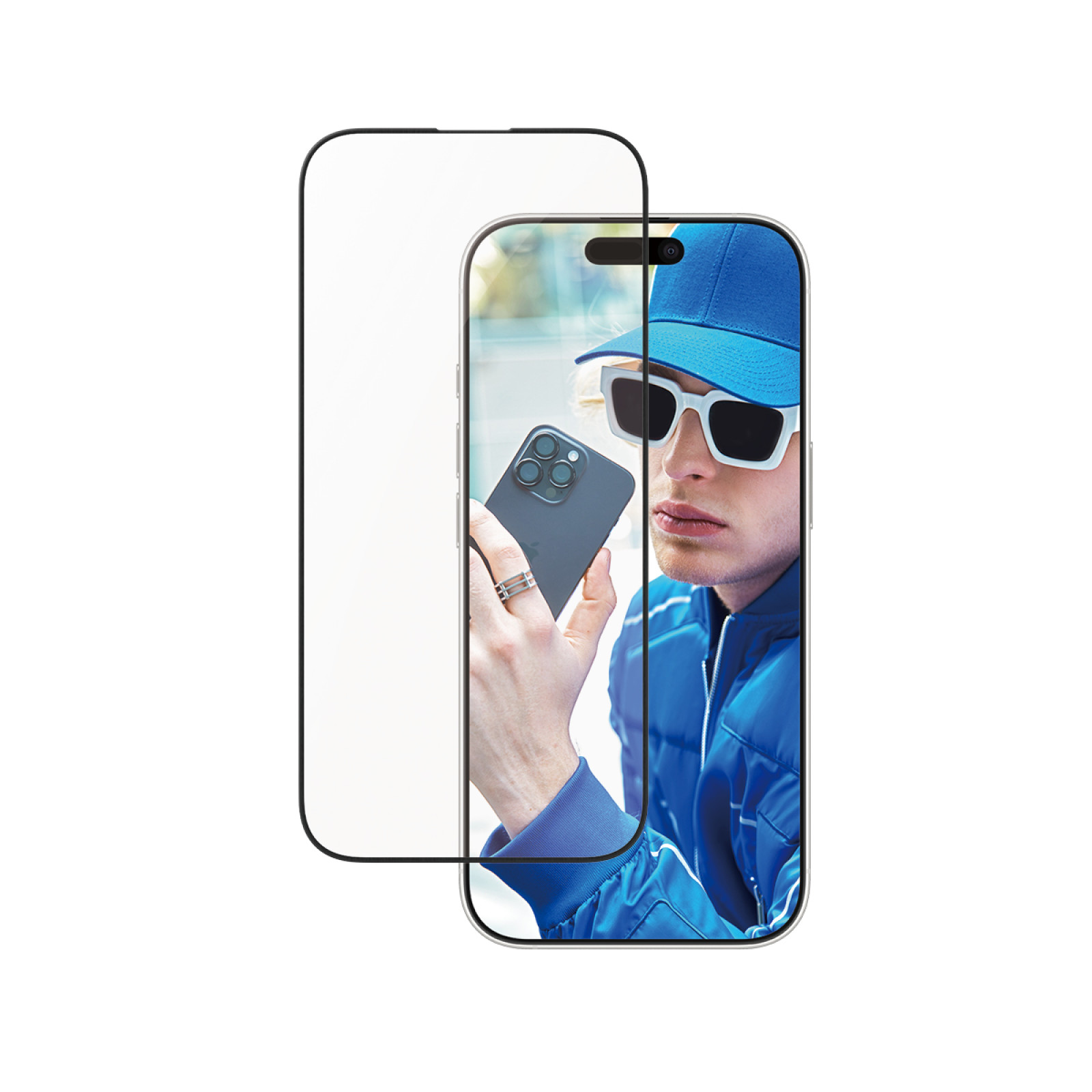 Стъклен протектор PanzerGlass за iPhone 16 Pro, Aluminum Frame, Ultra-Wide Fit