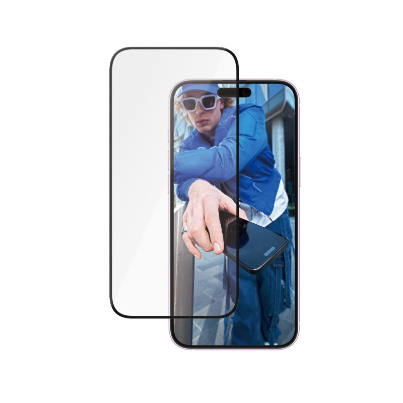 Стъклен протектор PanzerGlass за iPhone 16 Plus, 15 Plus, Ceramic, Ultra-Wide Fit