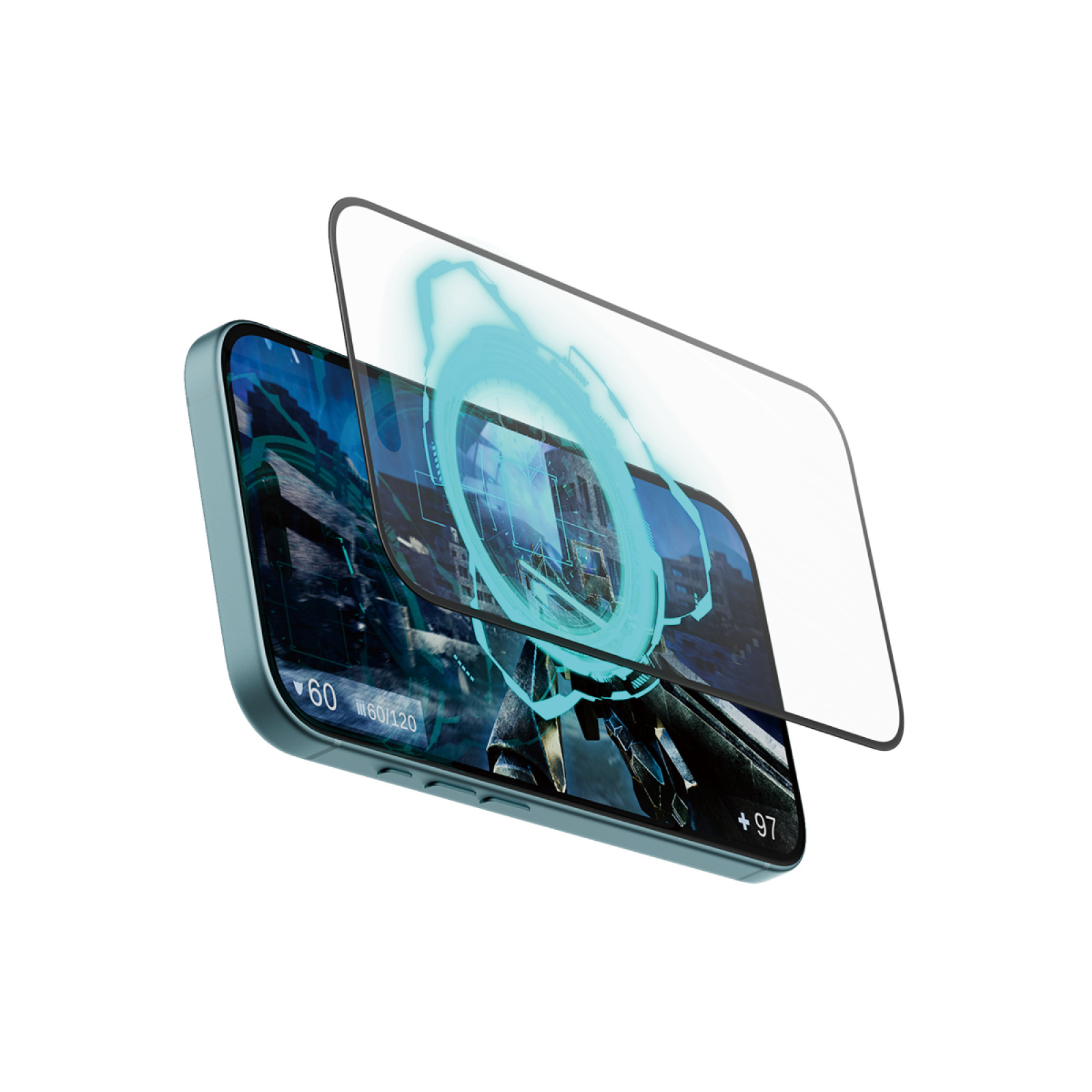 Стъклен протектор PanzerGlass за iPhone 16, 15,  Gaming, Ultra-Wide Fit