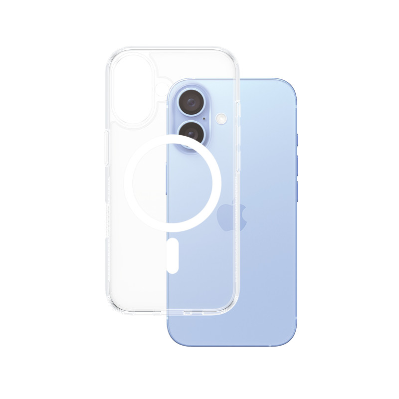 Гръб PanzerGlass HardCase за iPhone 16 , White MagSafe - Прозрачен