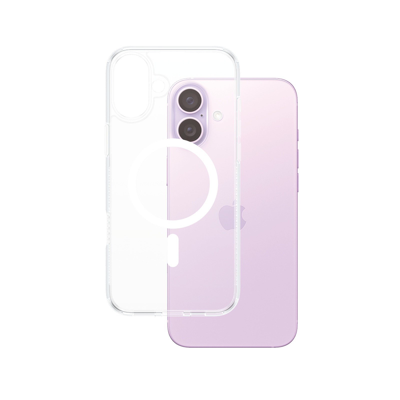 Гръб PanzerGlass HardCase за iPhone 16 Plus , White MagSafe - Прозрачен