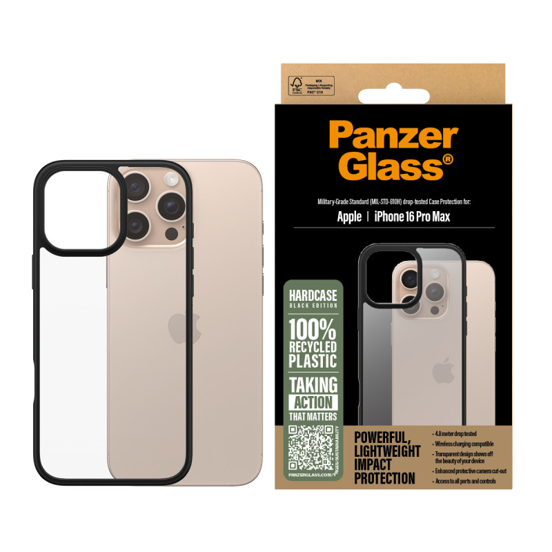 Гръб PanzerGlass HardCase за iPhone 16 Pro Max - Ч...