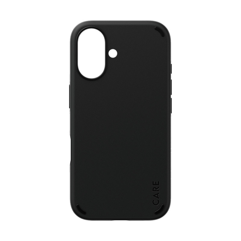 Гръб CARE by PanzerGlass за iPhone 16, Feature Case Double Defence - Черен