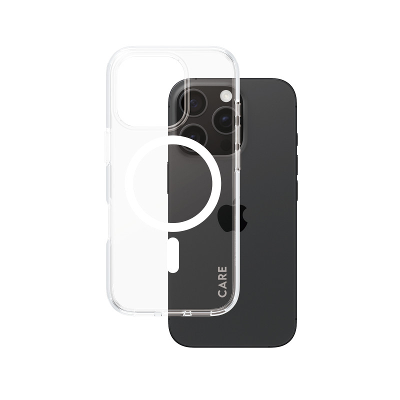 Гръб CARE by PanzerGlass за iPhone 16 Pro, Flagship Case Urban Combat White MagSafe