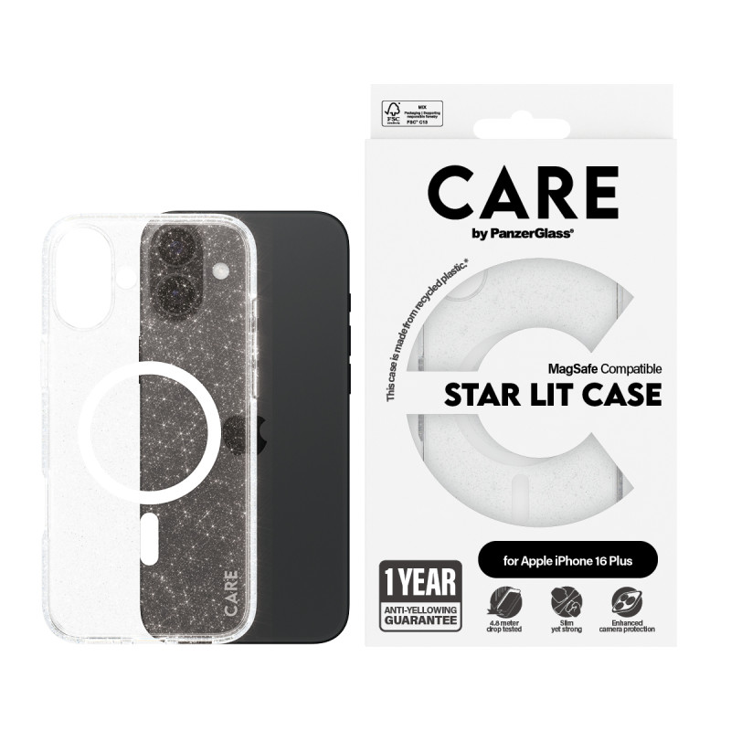 Гръб CARE by PanzerGlass за iPhone 16 Plus, Flagsh...