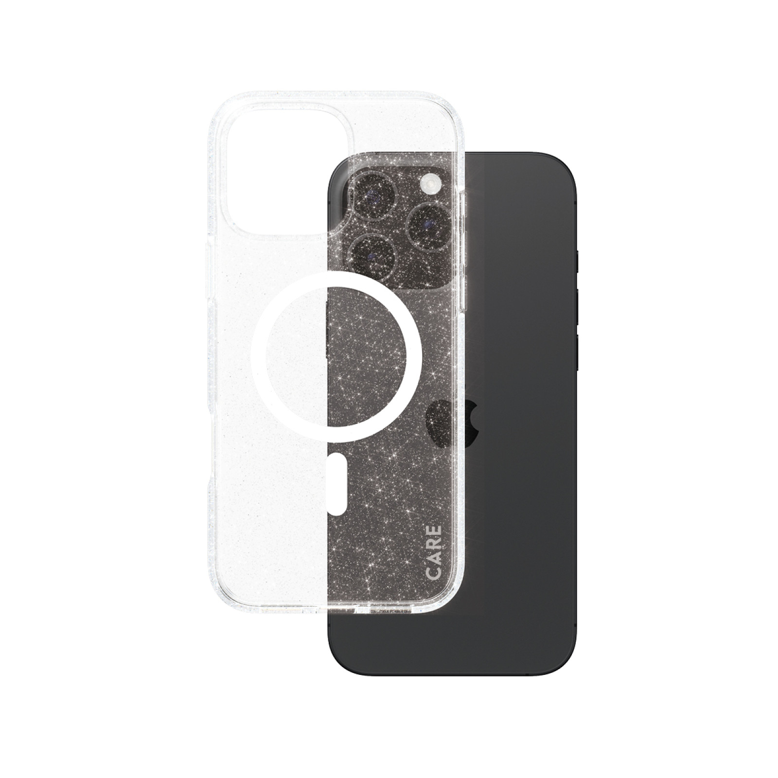 Гръб CARE by PanzerGlass за iPhone 16 Pro Max, Flagship Case Star Lit w. White MagSafe