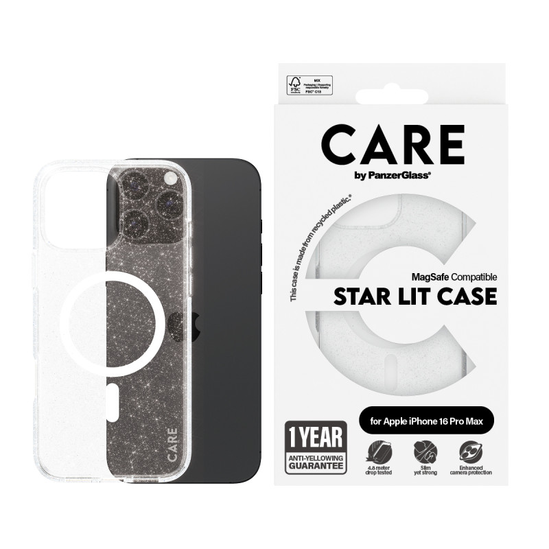 Гръб CARE by PanzerGlass за iPhone 16 Pro Max, Fla...