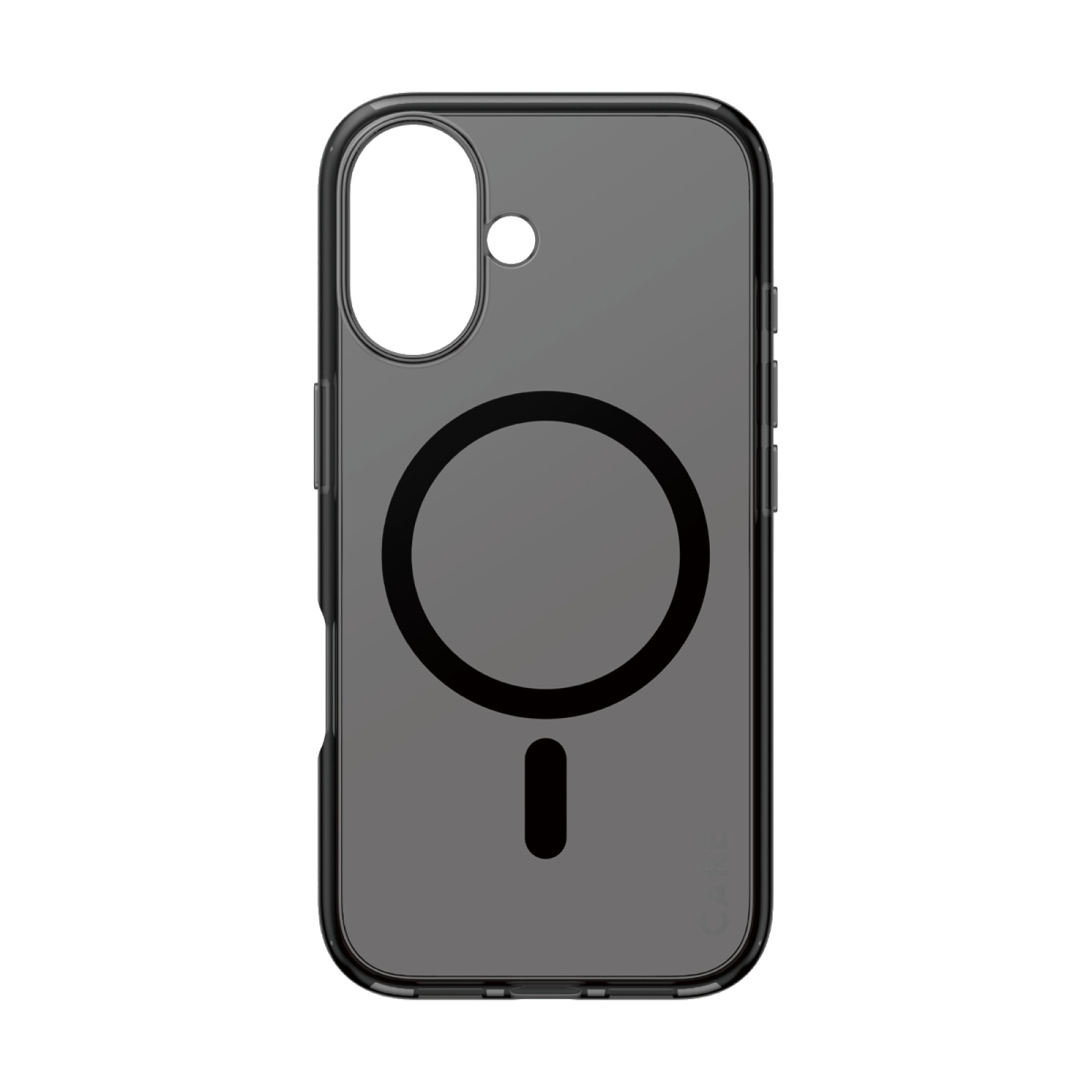 Гръб CARE by PanzerGlass за iPhone 16, Flagship, Smokey, Urban Combat, Black MagSafe